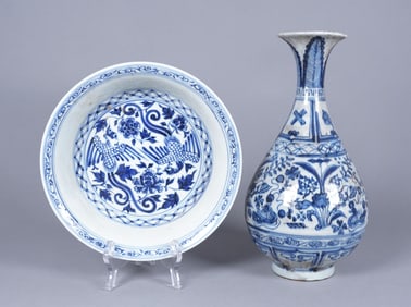 Lots Chinese b/w porcelains