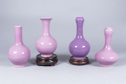 Lots Chinese purple vase
