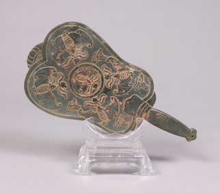 Chinese large jade mirror