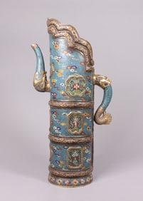 Chinese antique closionne heavy pot