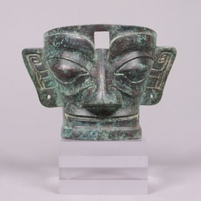 Chinese bronze mask