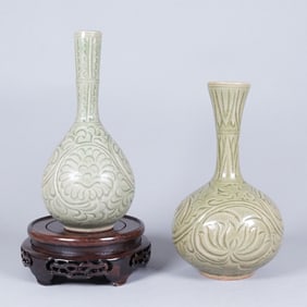 Lots Chinese green vase