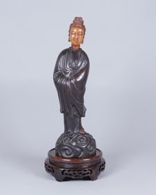 Chinese wooden statue