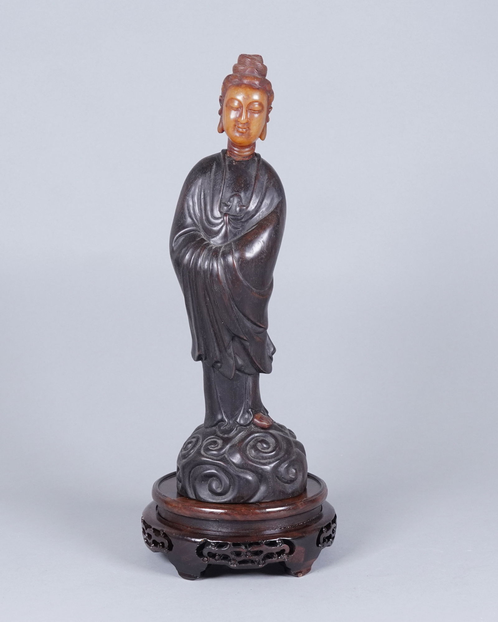 Chinese wooden statue (1 of 7)