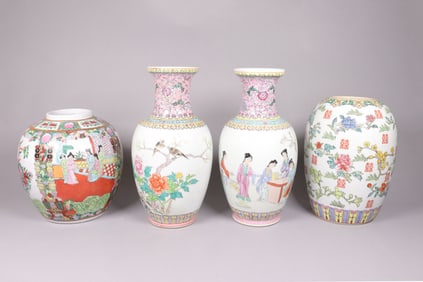 Lots Chinese large vase