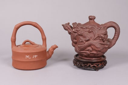 Lots Chinese clay teapots