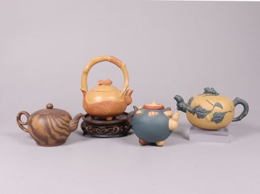 Lots Chinese clay teapots