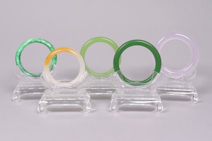 Lots Chinese apple green bangles