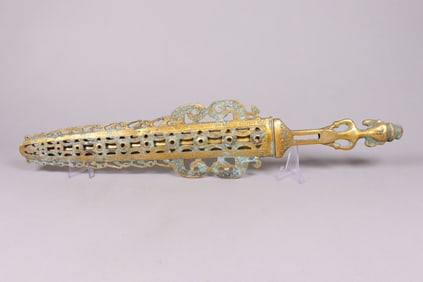 Chinese fine gilted bronze sword