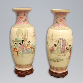 Lots Chinese tall vase