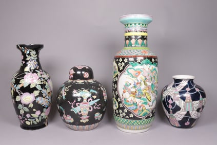 Lots Chinese tall vase