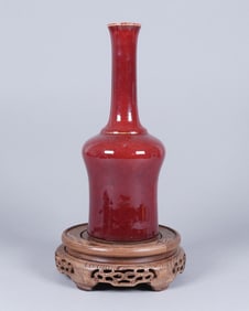 Chinese red vase