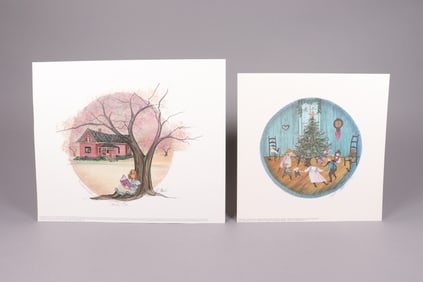 Lots P Buckley Moss lithograph