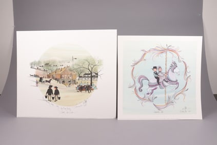 Lots P Buckley Moss lithograph