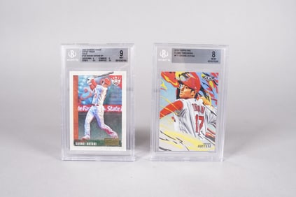 2 Shohei Ohtani cards Beckett