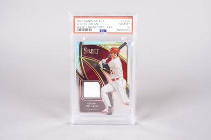 Shohei Ohtani jersey card PSA 10