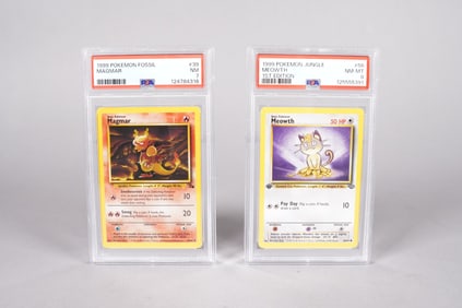 2 1999 Pokemon cards PSA