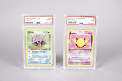 2 Pokemon cards PSA