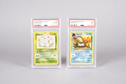 2 1999 Pokemon cards PSA