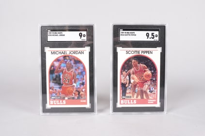 Michael Jordan Pippen graded cards