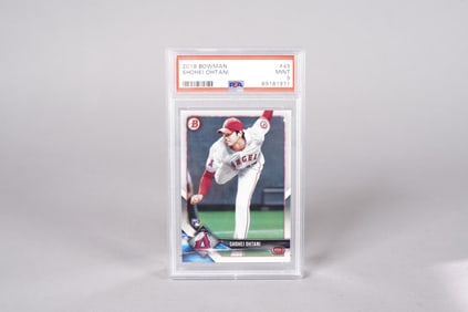 2018 Shohei Ohtani rookie card PSA 9