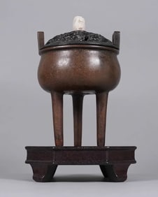 Chinese important bronze censer