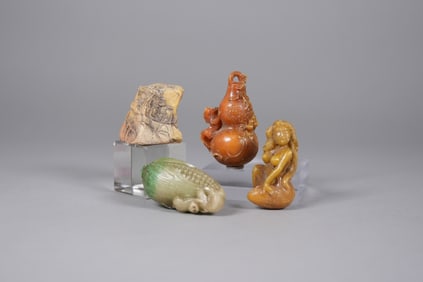 Lots Chinese fine carvings