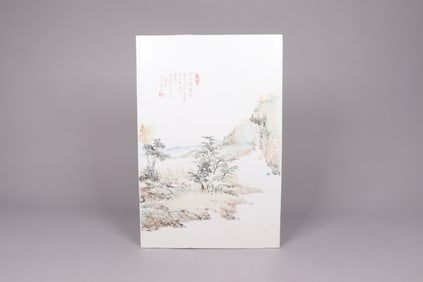 Chinese antique qianjiang porcelain tile