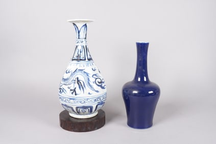 2 Chinese fine vase