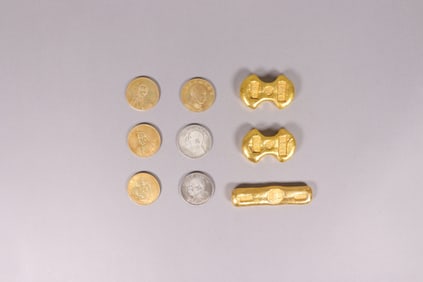 Lots Chinese ingots coins ungraded