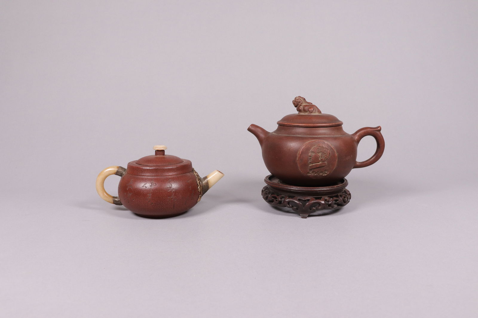 Lots Chinese clay teapots (1 of 7)