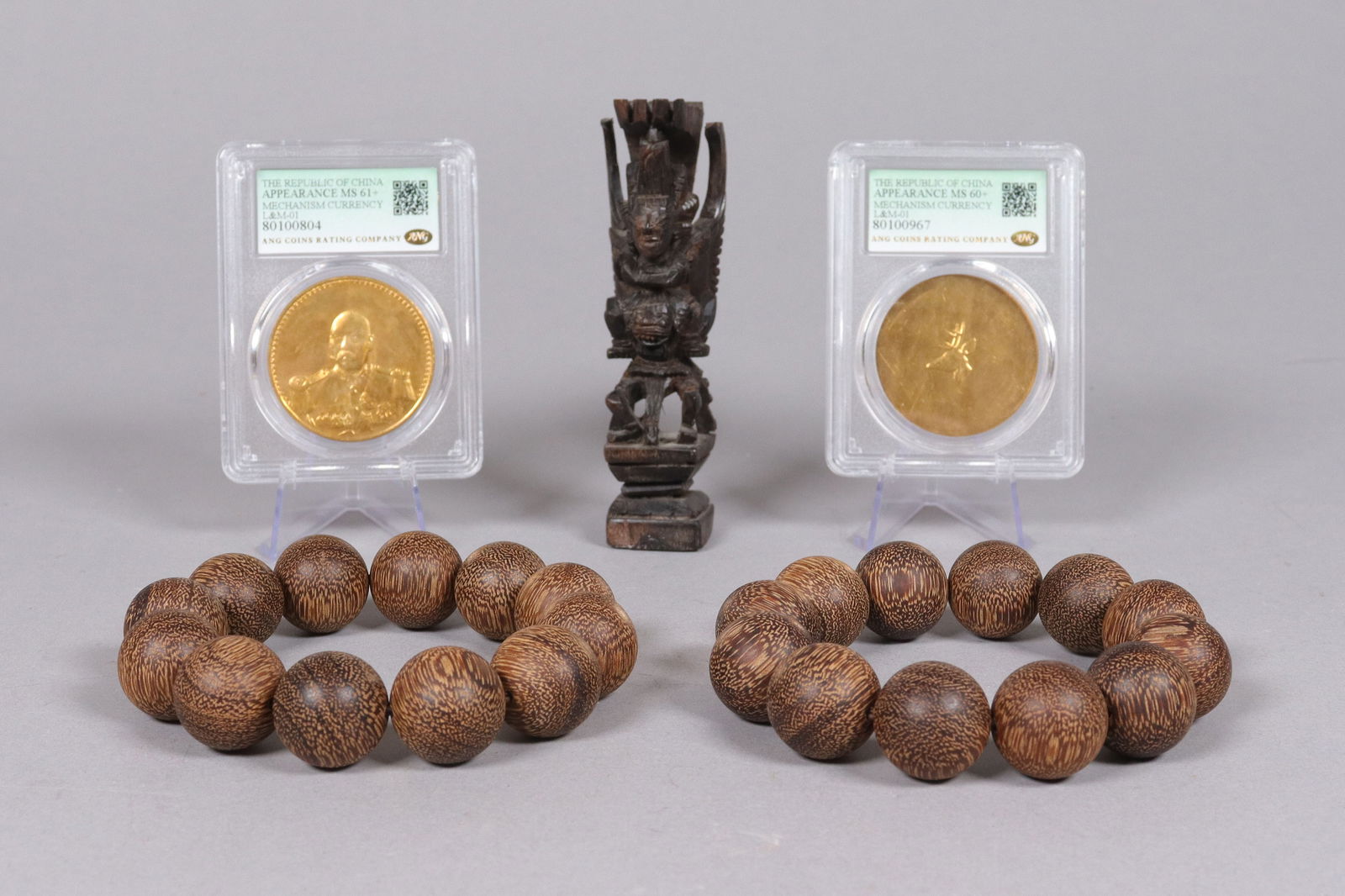 Lots Chinese coins and beads: Lots Chinese coins and beaded items, condition selling it as is. We do not guarantee any grading, material, age or marking. All sales are final, no return.