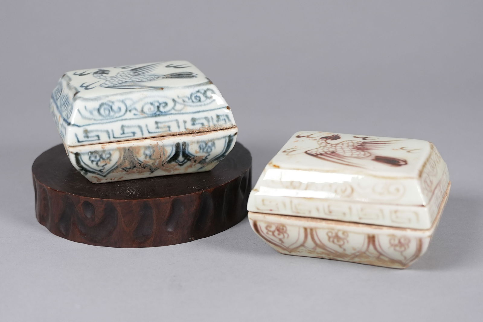 Lots Chinese lidded box (1 of 7)