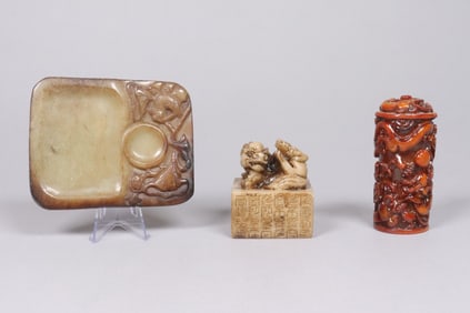 Lots Chinese fine carvings