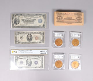 Lots Chinese coins and currency ungraded