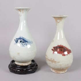 2 Chinese fine vase