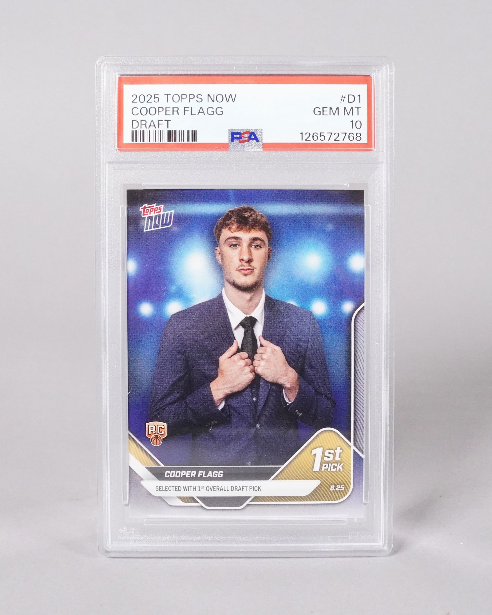 2025 Cooper Flagg rookie card PSA 10: 2025 Cooper Flagg rookie card, PSA 10.