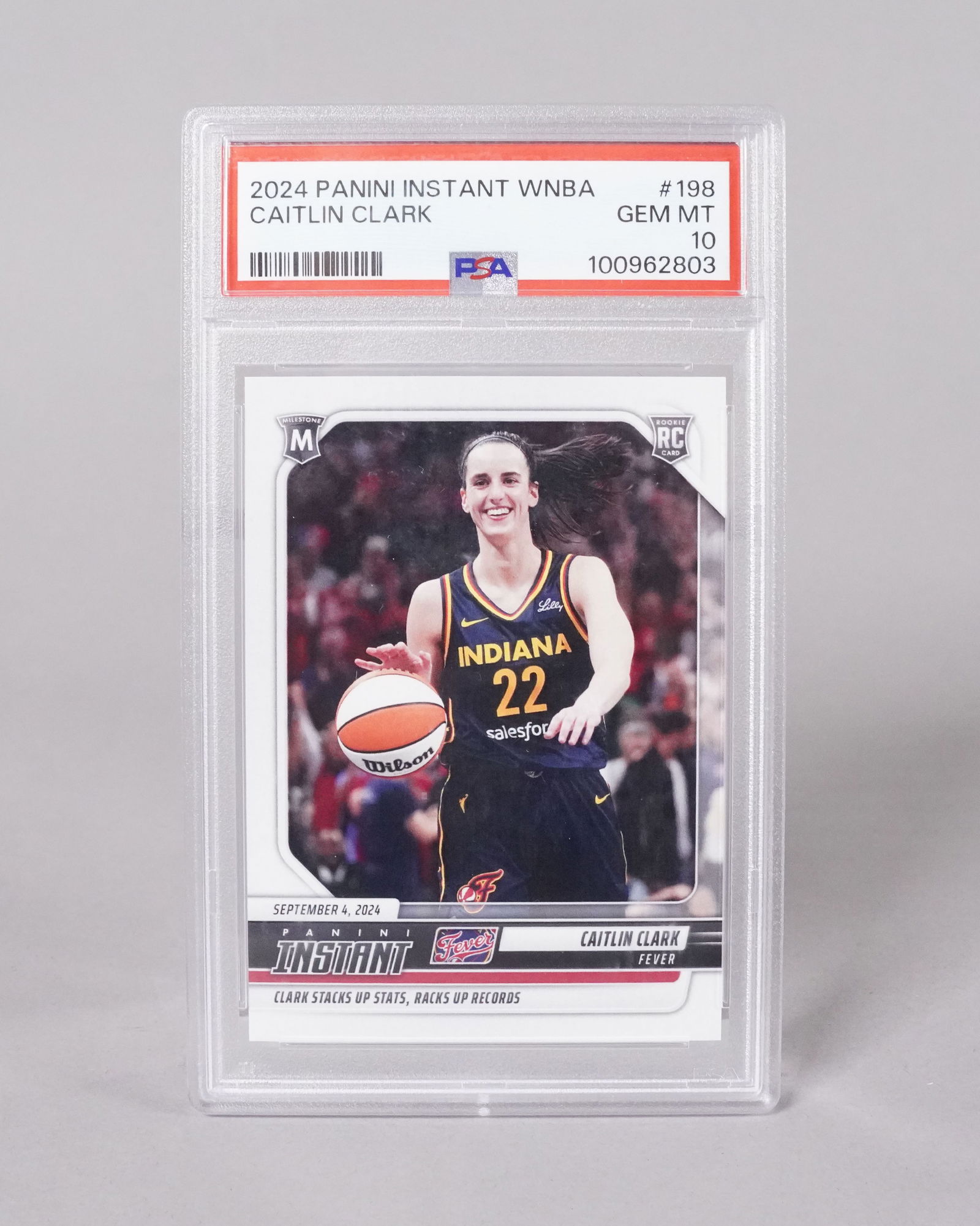 2024 Caitlin Clark rookie card PSA 10: 2024 Caitlin Clark rookie card, PSA 10.