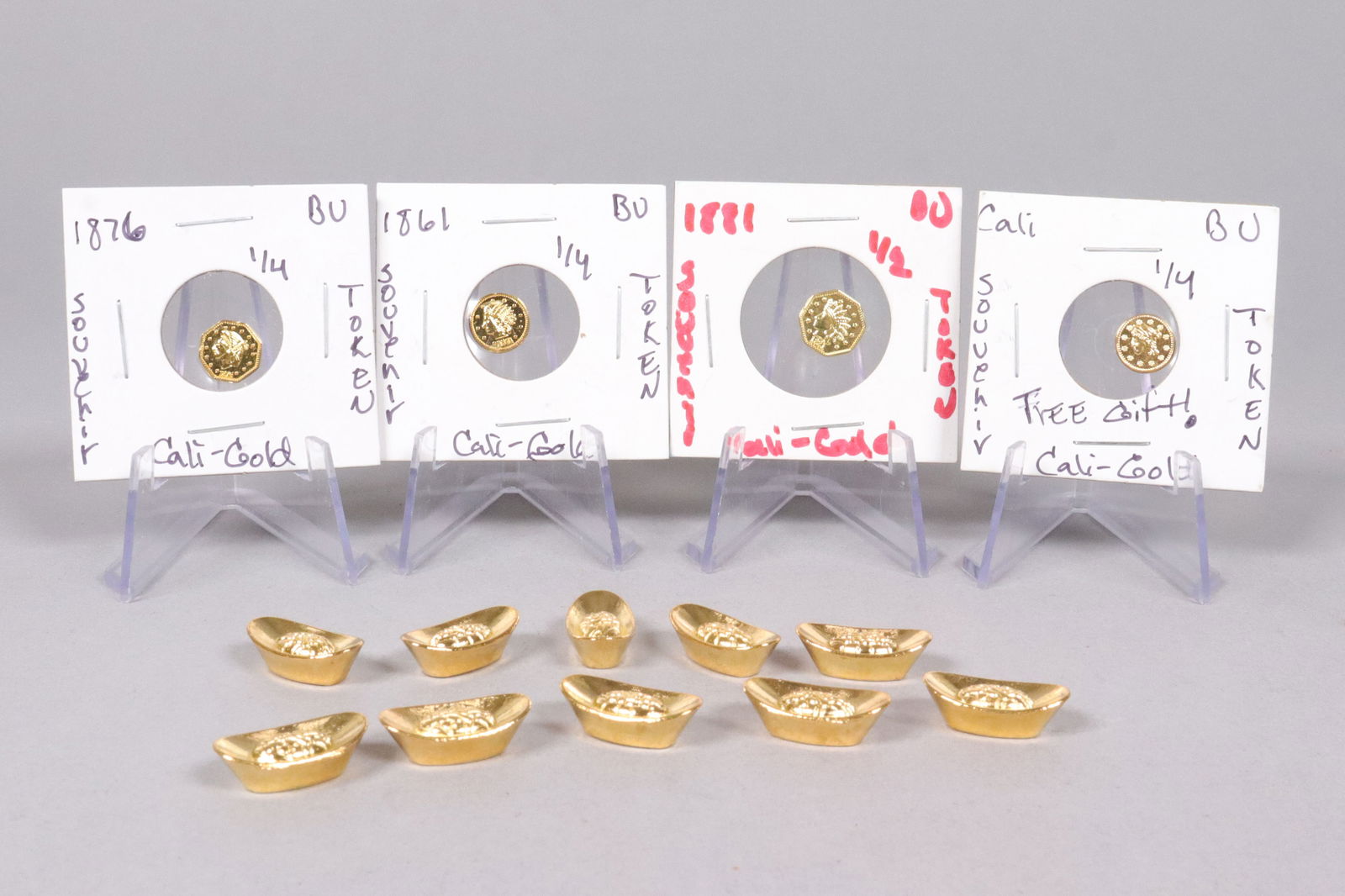 Lots coins and ingots ungraded: Lots coins and ingots ungraded, or authenticated. All sales are final. No return. We do not guarantee any grading, material, age or markings. Please contact auction gallery if you have any questions