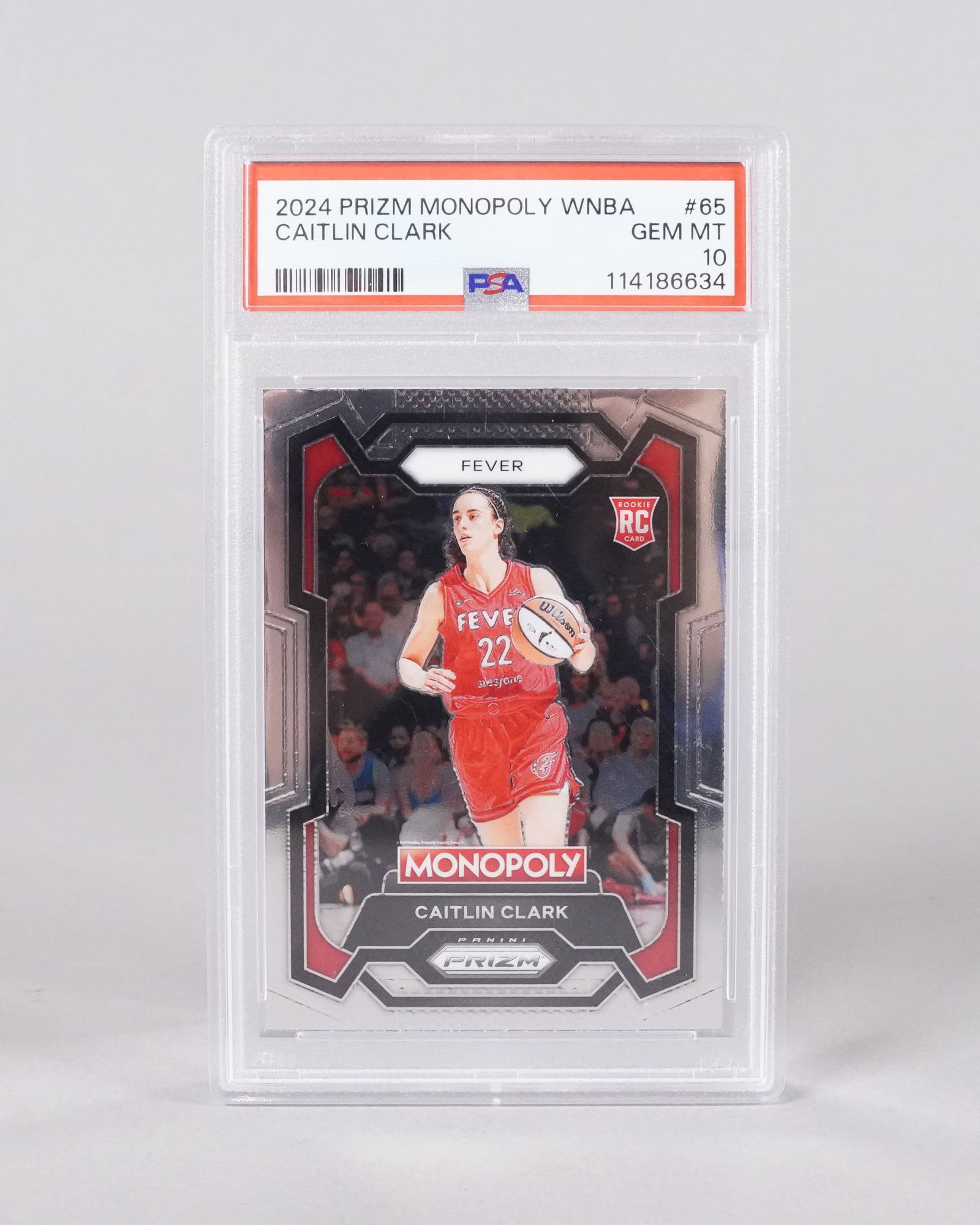 Caitlin Clark rookie card PSA 10: Caitlin Clark rookie card, PSA 10.