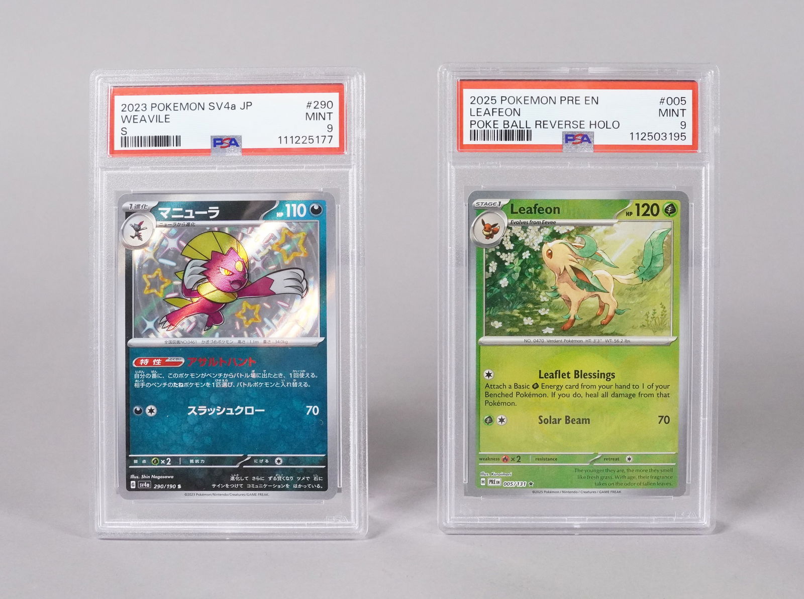 2 Pokemon cards PSA (1 of 5)