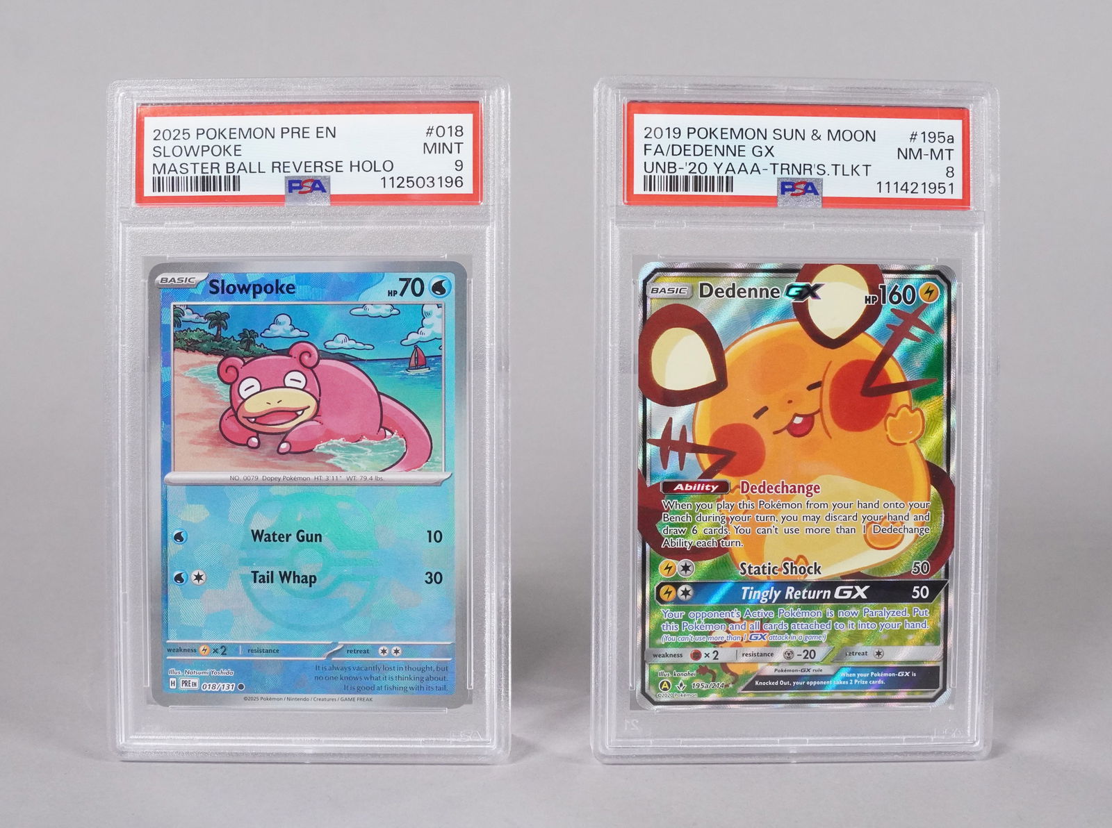 2 Pokemon cards PSA: 2 Pokemon cards, PSA graded.