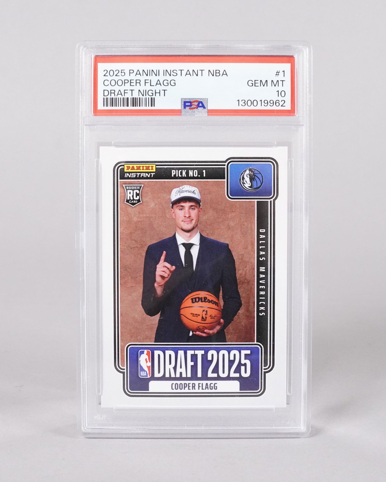 2025 Cooper Flagg rookie card PSA 10: 2025 Cooper Flagg rookie card, PSA 10.