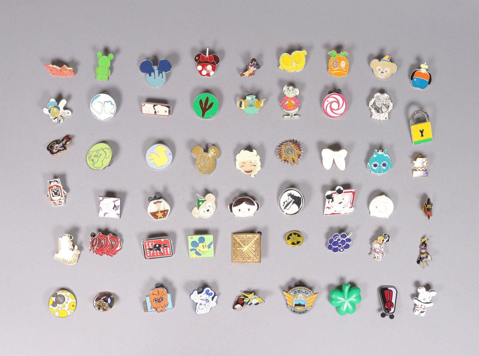 Lots Disney pins: Lots Disney pins.