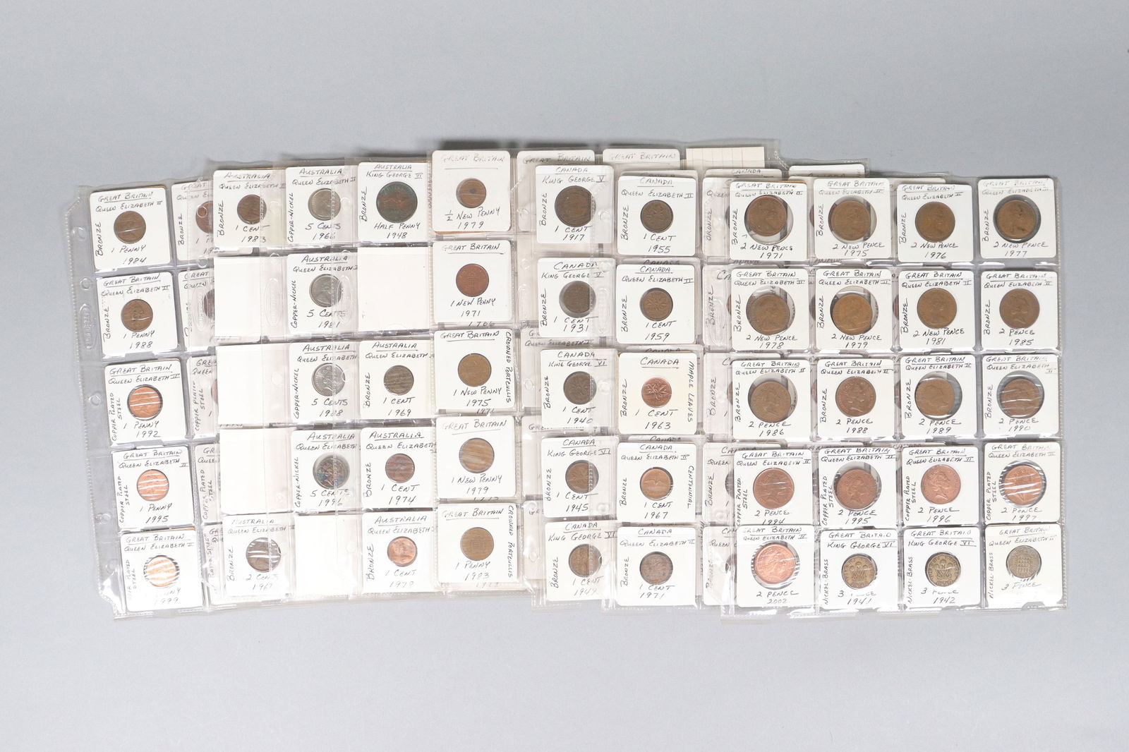 Lots vintage world coins ungraded: Lots vintage world coins, ungraded. Some might have silver content. All sales are final, no return.