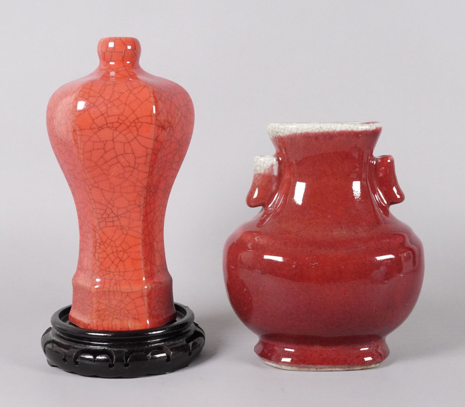 Lots Chinese red vase (1 of 7)