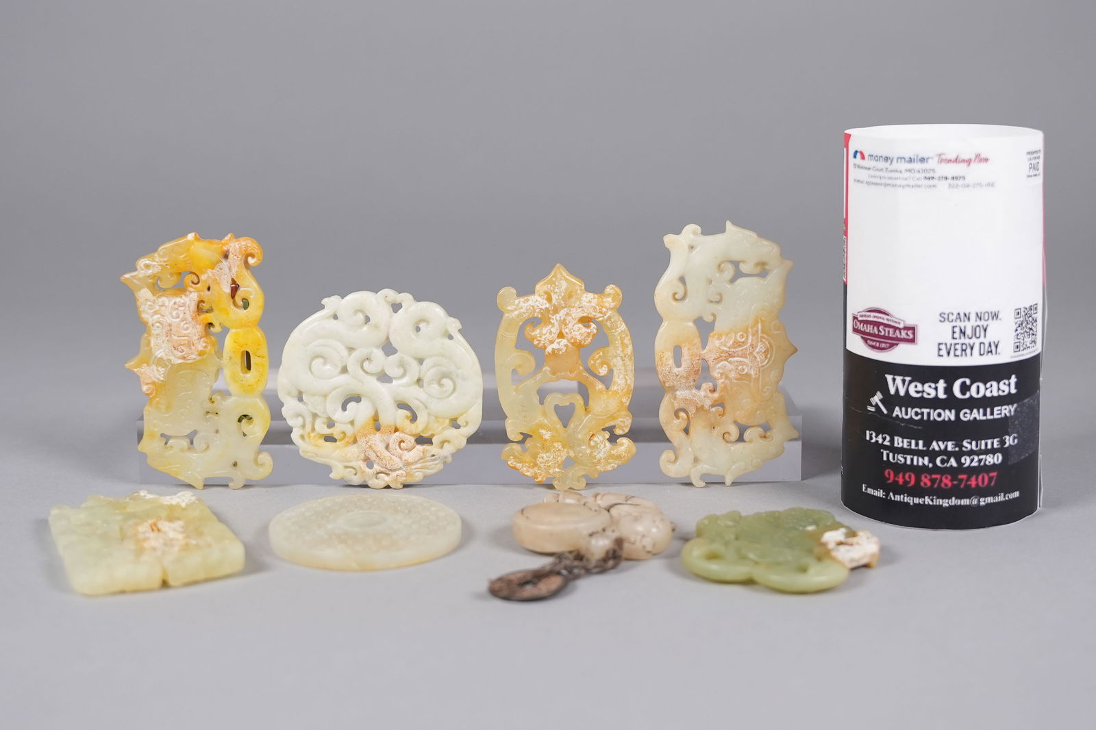 Lots Chinese carved jade - 2