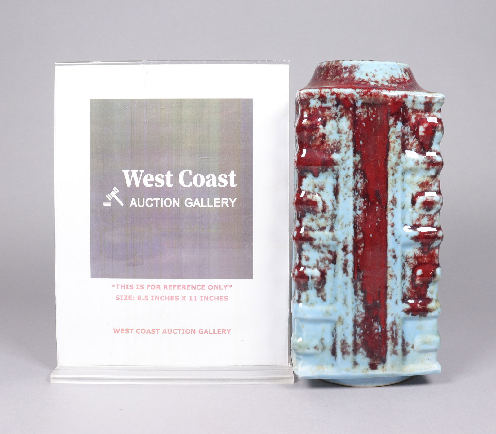 Chinese fine square vase - 2