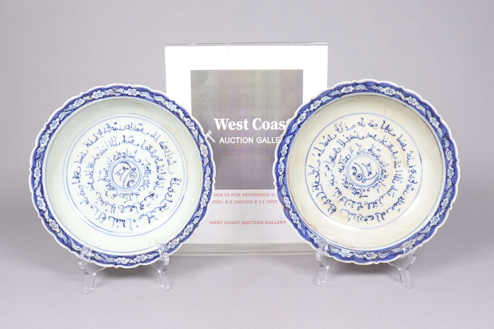 Lots Chinese b/w plates - 2