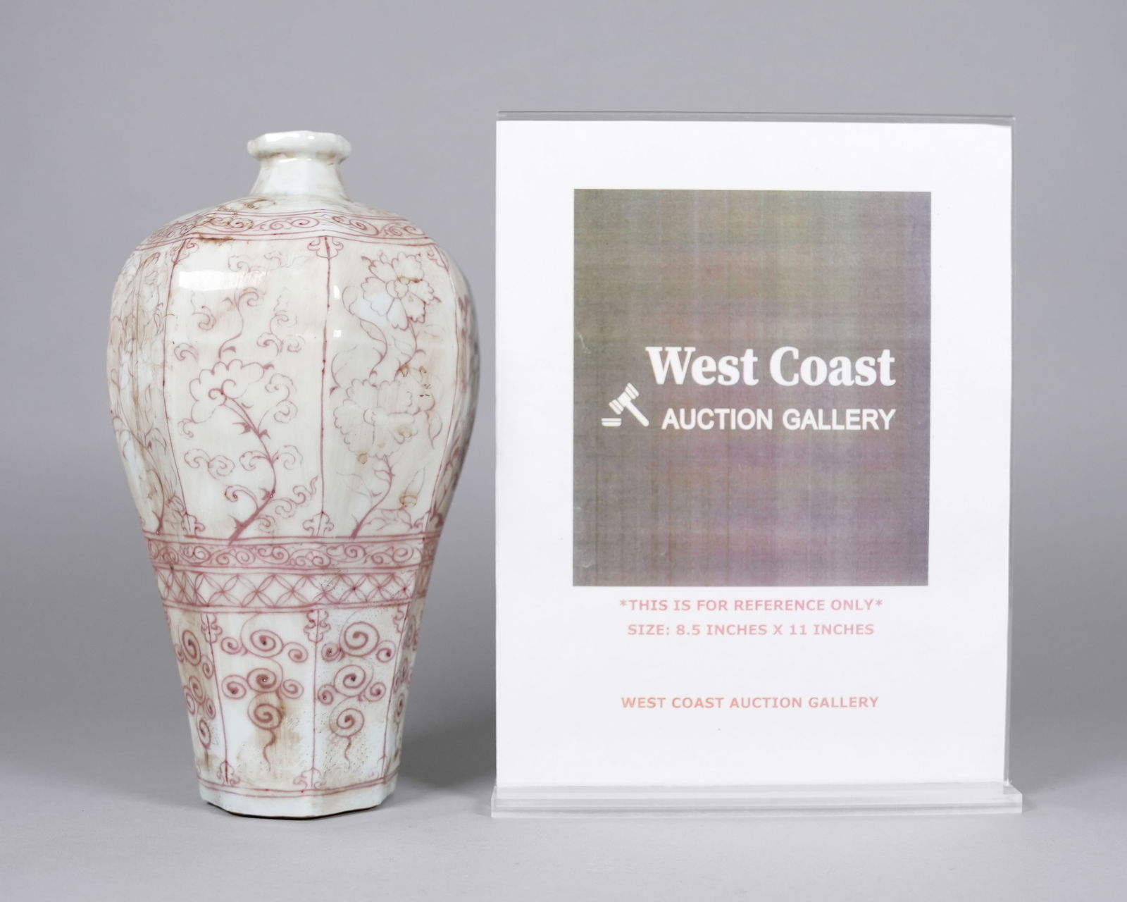 Chinese copper red vase - 2